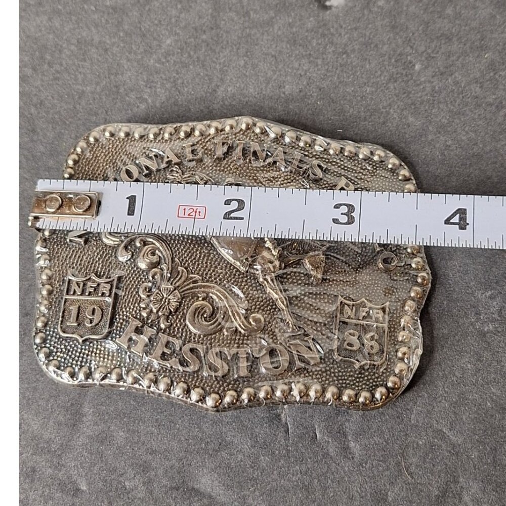 1986 HESSTON National Finals  Rodeo Belt Buckle NOS NEW - Picture 3 of 4